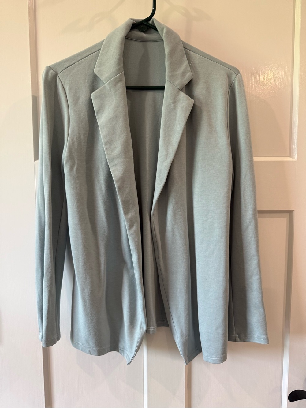Women's Light Blue Open-Front Blazer Jacket
